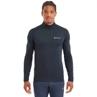 Montane Dart Xt Half Rits Lange Mouw T-shirt Blauw S Man