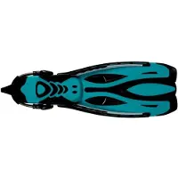 BEUCHAT Power Jet Ressort Diving Fins Blauw EU 44-45