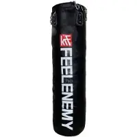 Krf Feel The Enemy Training Unfilled Punching Bag 120x35 Cm Zwart 120 x 35 cm
