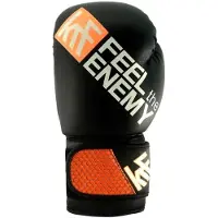Krf Feel The Enemy 3d Mesh Boxing Gloves Zwart 12oz