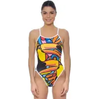 Turbo Tucan Swimsuit Veelkleurig 2XL Vrouw