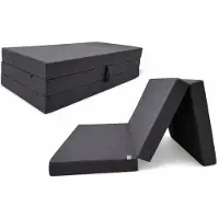 Odol-Plusz Opvouwbaar logeermatras met fauteuilfunctie - 200 x 120 x 10 cm - Schuimmatras, grijs