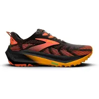 Brooks Ghost Trail trailschoenen voor heren, zwart/rood/oranje || Maat: 47.1/2