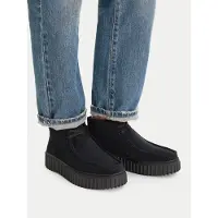 Clarks Shoes Veterlaarsjes 'Torhill Moss' zwart