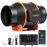 Vevor 152,4 mm verstelbare inline kanaalventilator