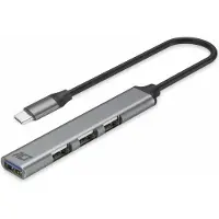ACT USB-C hub, 3x USB-A 2.0 en 1x USB-A 3.0 AC6425