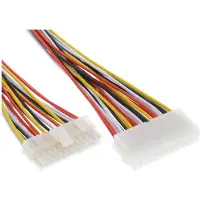 InLine ATX 20+4-pins (m) - ATX 24-pins (v) voedingskabel - 0,45 meter