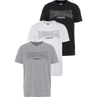Lonsdale Shirt 'Beanley' grijs / zwart / wit