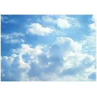 WALLARENA - Fotobehang - 300x210 cm - Fototapete met een prachtig uitzicht op de lucht en wolken, perfect voor slaapkamer of woonkamer, gemaakt van vliesbehang