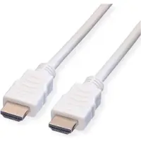 Value HDMI High Speed Cable met Ethernet M-M, wit, 5 m