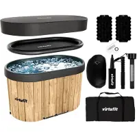 VirtuFit IJsbad Ovaal - Wood Look - 500 Liter - Inclusief accessoires