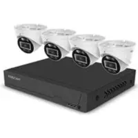 Foscam FNA108E-T4-2T Videobewakingssysteem wit 4x 4K PoE Dome Camera, 1x 8-kanaals NVR