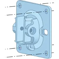HP Aruba AP-270 Series Access Flush Wall or Ceiling Mount (AP-270-MNT-H2)