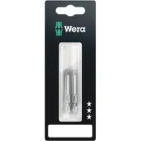 Wera 867/4 Z 50mm SB SiS 05073723001 Torx-bit T 25 Gereedschapsstaal Gelegeerd, Taai F 6.3 2 stuk(s)