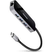 Axagon HMC-6GL USB-hub 6 poorten USB-A 3.0, USB-C, HDMI, RJ45 USB 3.0 5 GBit/s Met extra USB-C-ingang