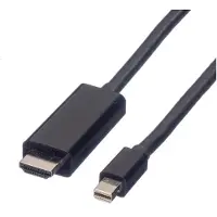 Value Mini DisplayPort 1.2 naar HDMI 2.0 kabel (4K 60 Hz) / zwart - 1 meter