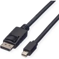 ROLINE GREEN DisplayPort kabel, DP Male - Mini DP Male, TPE, zwart, 1 m