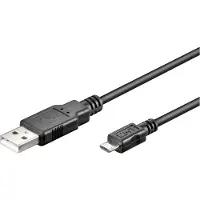 Microconnect USB A/Micro USB B 5P 1.8m 1.8m USB A Micro-USB B Zwart USB-kabel