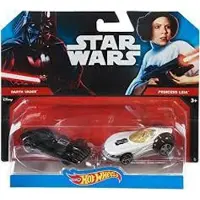 Mattel Star Wars Auto: Darth Vader met Prinses Leia