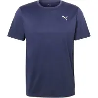 Puma M TAD ESSENTIALS SOLID CAT TEE (LC small cat) Heren Sportshirt - navy-white
