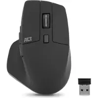 ACT AC5151 Draadloze Muis | 1000-2400 DPI | Stille Klik | USB-A Ontvanger | Ergonomisch ontwerp | Zwart