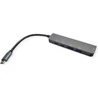 Value USB 2.0 Adapter [1x USB-C - 5x HDMI, USB-A, USB-C] USB Typ C Dockingstation, HDMI 4K6 0.1 m 4K UHD
