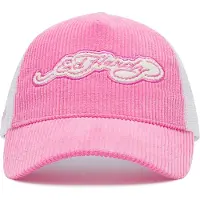 Ed Hardy Patch Cord Trucker Cap, roze