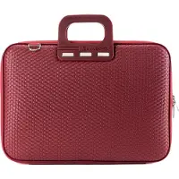 Bombata Trama Laptoptas met Vlechtpatroon - 13 / 14 inch - Dames - Bordeaux Rood