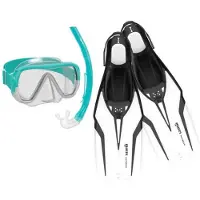 Mares Aquazone Nateeva Keewee Snorkeling Set Transparant S-M