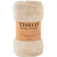 Tiseco Plaid Home Studio Cosy Ivory-240 x 220 cm