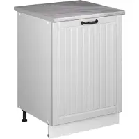 Vicco Wastafelkast Fame-Line, Wit Landhuis/Wit, 60 cm