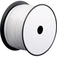 Goobay Telefoonkabel 6-aderig op rol - CCA (AWG28) / wit - 100 meter