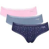 Sloggi Slip met kantranden in een set van 3 stuks, model 'Crush'