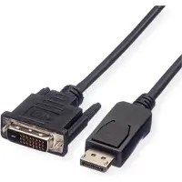 Value DisplayPort Kabel DP Male - DVI (24+1) Male, LSOH, zwart, 5 m
