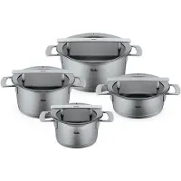 Fissler Pannenset Phi Collection met Glasdeksels (4-delig)