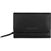 Bugatti portemonnee Emilia Ladies Wallet With Flap Black zwart