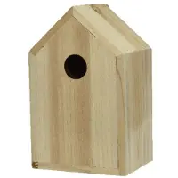 Décoris Vogelhuisje | | 13.8 x 10 x 22 cm (Vurenhout, FSC, Naturel)