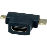 Value Mini HDMI + Micro HDMI naar HDMI adapter | (Full HD)