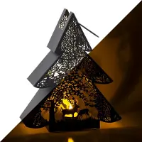 Décoris Waxinelichthouder kerst | 25 x 30 cm (Kerstboom, Binnen)