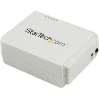 StarTech.com STARTECH Draadloze USB 2.0 afdrukserver - Ethernetpoort 10/100 Mb/s - 802.11 b/g/n en 150 Mb/s - Wit