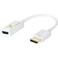 Techly Adapter DisplayPort M 1.2 auf HDMI F passiv 1080p 60Hz weiss