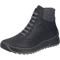 Rieker Damenschuhe Stiefel Schwarz Freizeit
