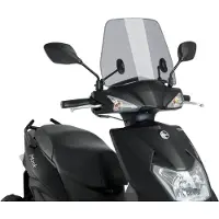 Puig Windscherm , model "trafic", licht getint, met ABE-keur, geschikt voor Sym scooters