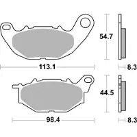 SBS Racing Hi-tech 931rst Gesinterde Remblokken