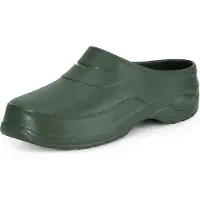 Ladeheid Unisex Clogs Tuinklompen - Tuinschoenen - Lichte - Dames - Heren - Donkergroen – 39 – LA-KL-037