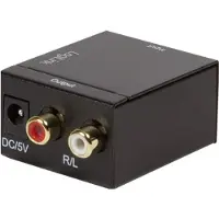 Logilink CA0100 - Digital-Analog-Audiowandler Toslink / Cinch Audio Adapter [1x Toslink-bus (ODT), Cinch-koppeling - 1x Cinch-koppeling,