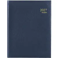 Brepols Ambassador Lima dagagenda met uurindeling 2027 blauw (1 dag per pagina) 6-talig