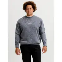 Jack & Jones Trui Plus Size grijs opdruk