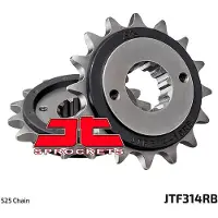 JT Sprockets Staal Geruisloos Voortandwiel 314 - 525