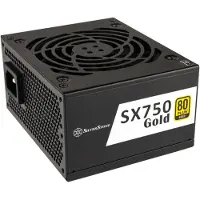 Silverstone SST-SX750-G 80 PLUS Gold, modulair - 750 Watt (750 W), PC-voedingseenheid, Zwart